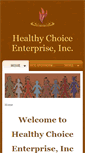 Mobile Screenshot of healthychoiceenterprise.com